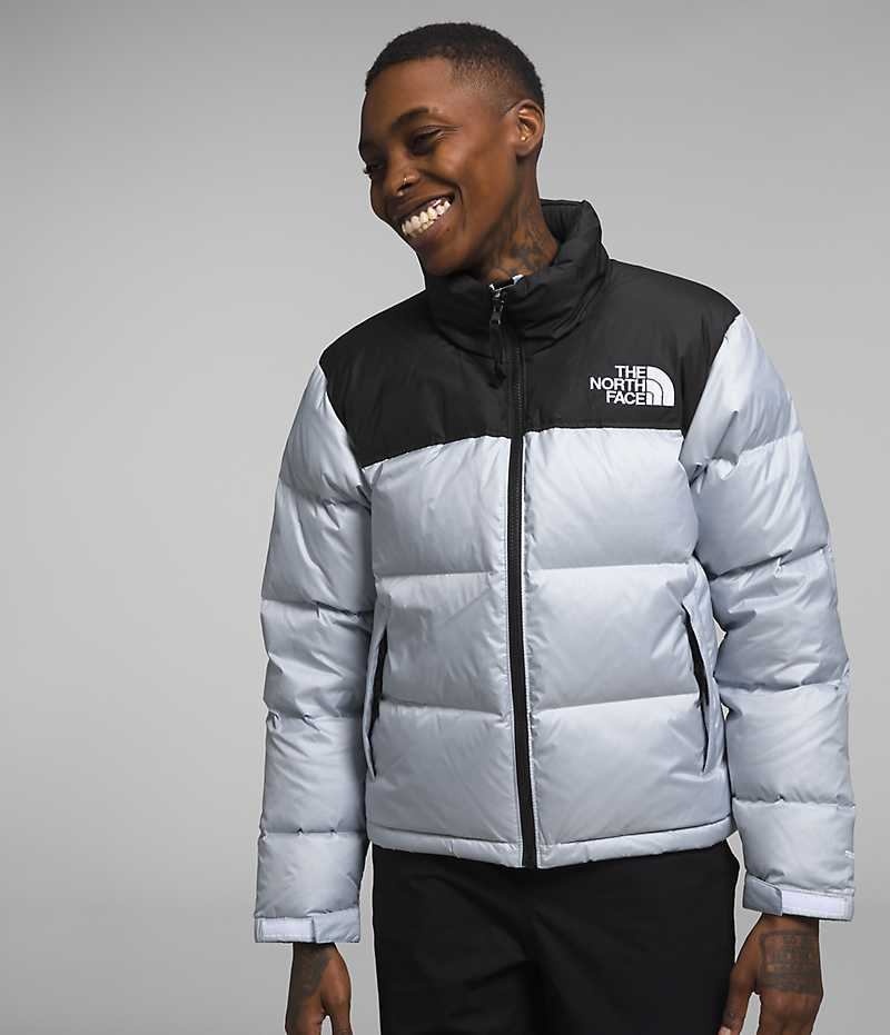 The North Face 1996 Retro Nuptse Dunjakke Dame Svarte Hvite | OSLO DANWJG