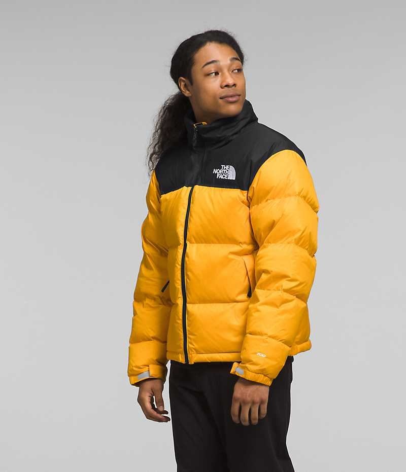 The North Face 1996 Retro Nuptse Dunjakke Herre Gull Svarte | NORGE CQUVXG