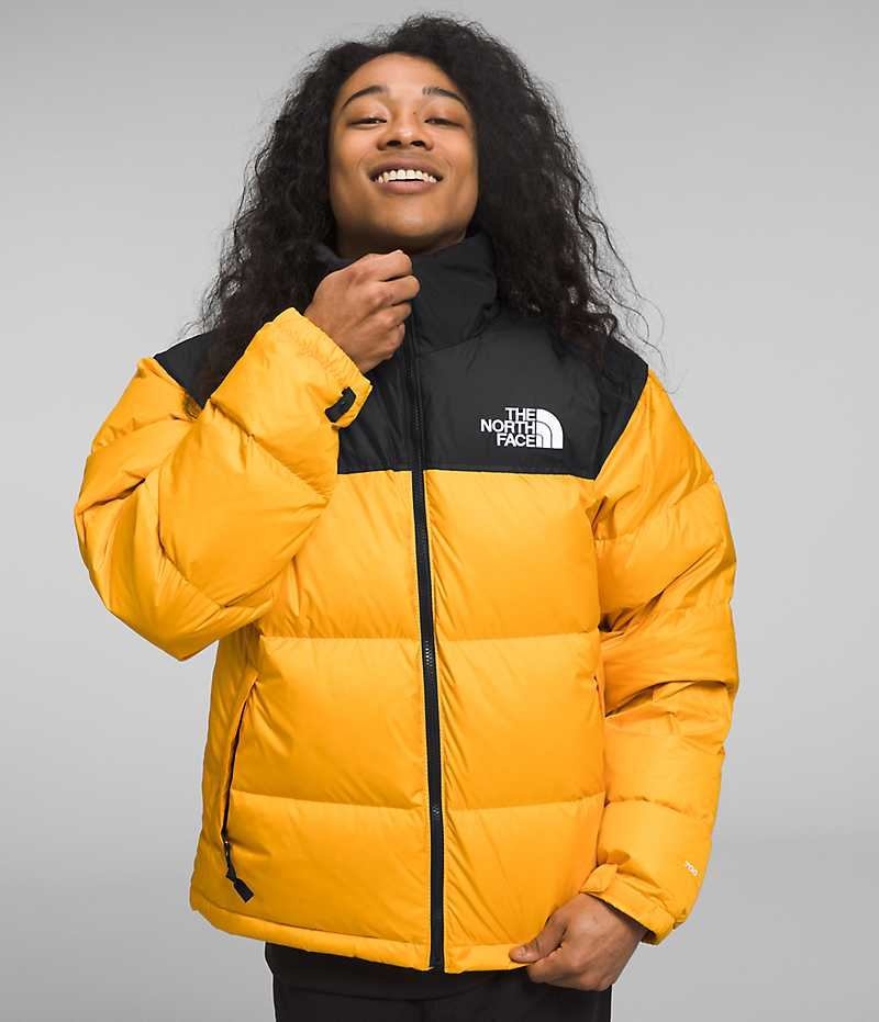 The North Face 1996 Retro Nuptse Dunjakke Herre Gull Svarte | NORGE CQUVXG