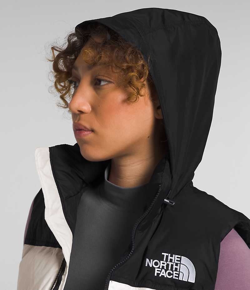 The North Face 1996 Retro Nuptse Dunvest Dame Hvite Svarte | OSLO RLBXHN