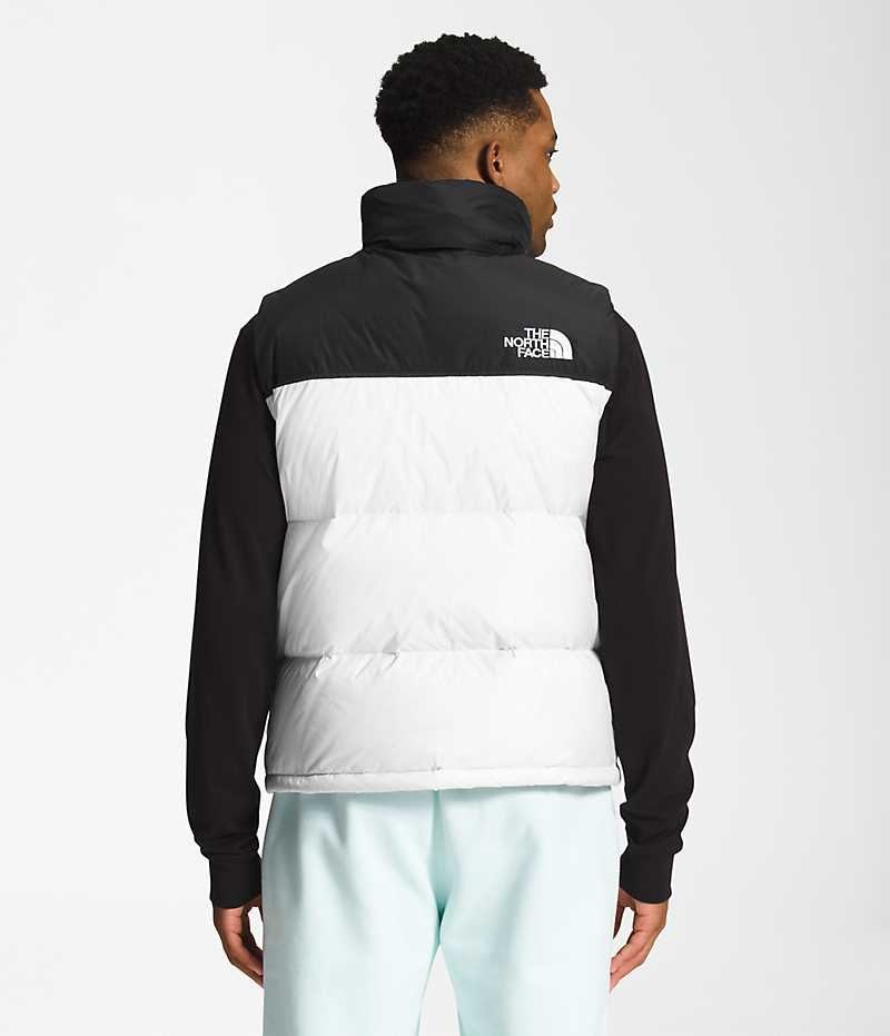 The North Face 1996 Retro Nuptse Dunvest Herre Hvite Svarte | OSLO QCJVIR