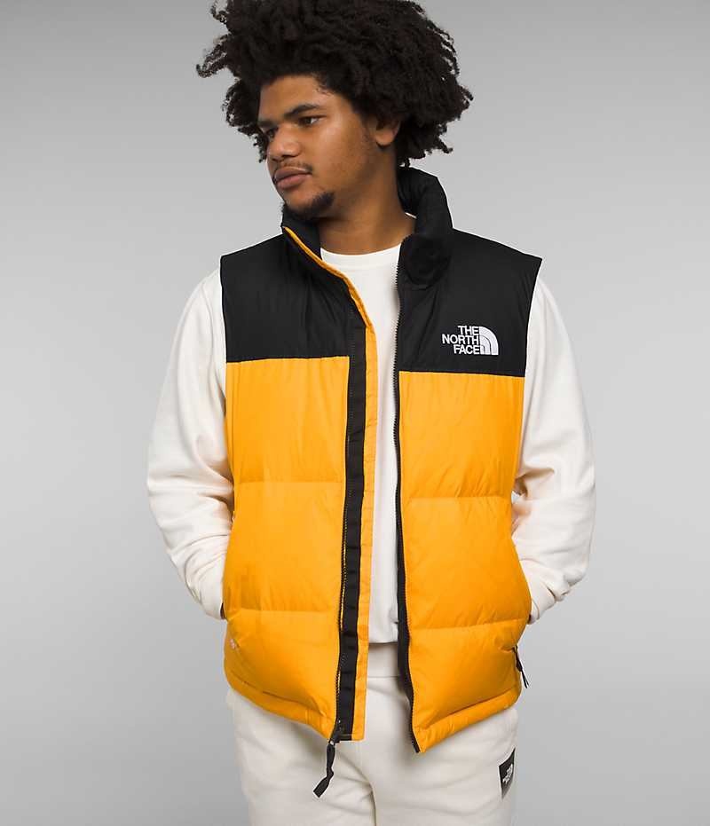 The North Face 1996 Retro Nuptse Dunvest Herre Gull Svarte | OSLO YHQOSB