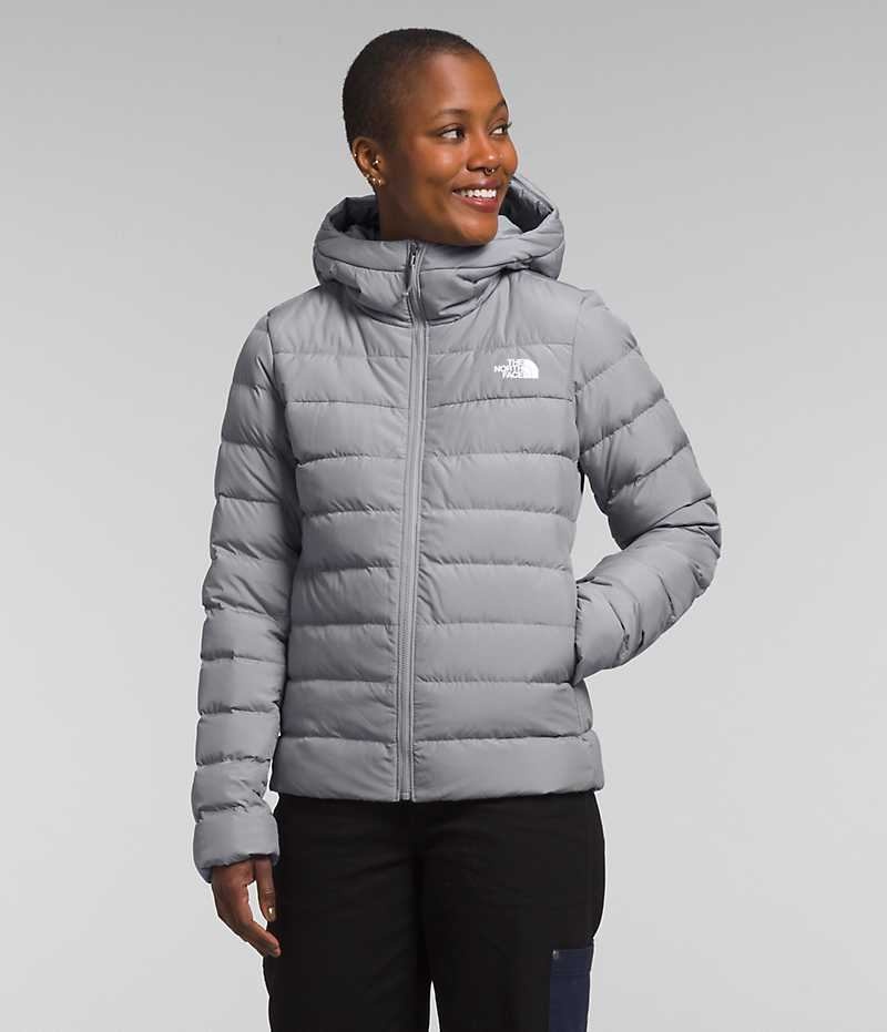 The North Face Aconcagua 3 Hoodie Dunjakke Dame Grå | NORGE MTKPES