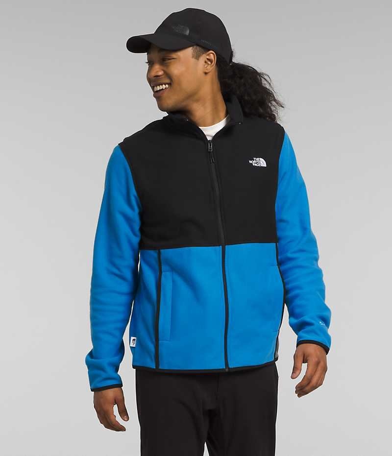 The North Face Alpine Polartec® 100 Fleecejakker Herre Blå Svarte | OSLO DRNGCQ