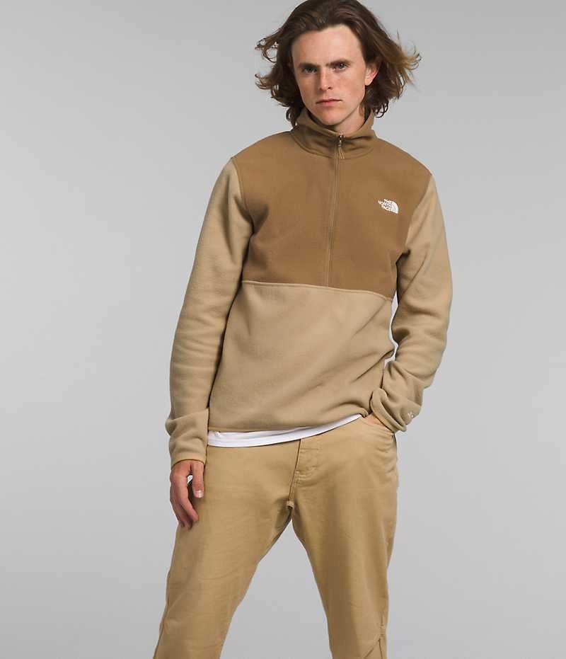 The North Face Alpine Polartec® 100 ½-Zip Pullover Herre Khaki Brune | OSLO THKEDW