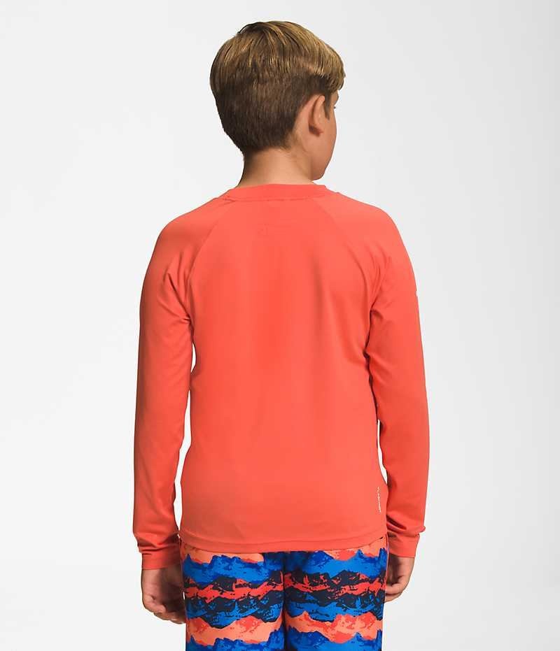 The North Face Amphibious Long Sleeve Sun T-Skjorte Gutt Oransje | NORGE VFLXCW