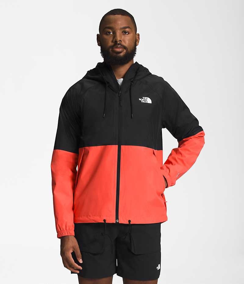 The North Face Antora Hoodie Regnjakke Herre Svarte Oransje | OSLO VYGQPW