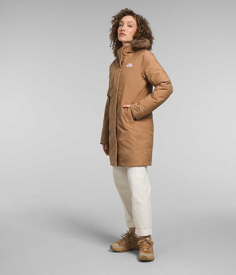 The North Face Arctic Parka Dame Brune | NORGE AHTFIS