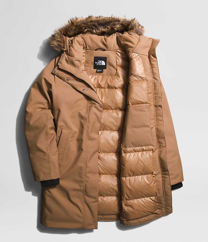 The North Face Arctic Parka Dame Brune | NORGE AHTFIS