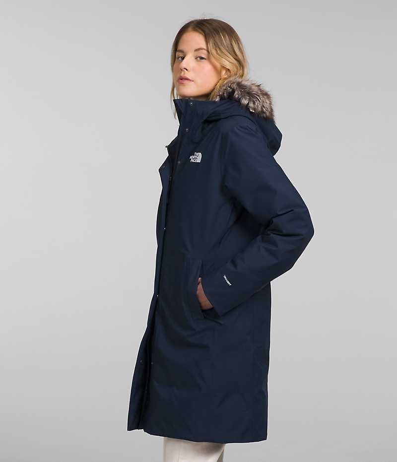 The North Face Arctic Parka Dame Marineblå | NORGE XCTWIA