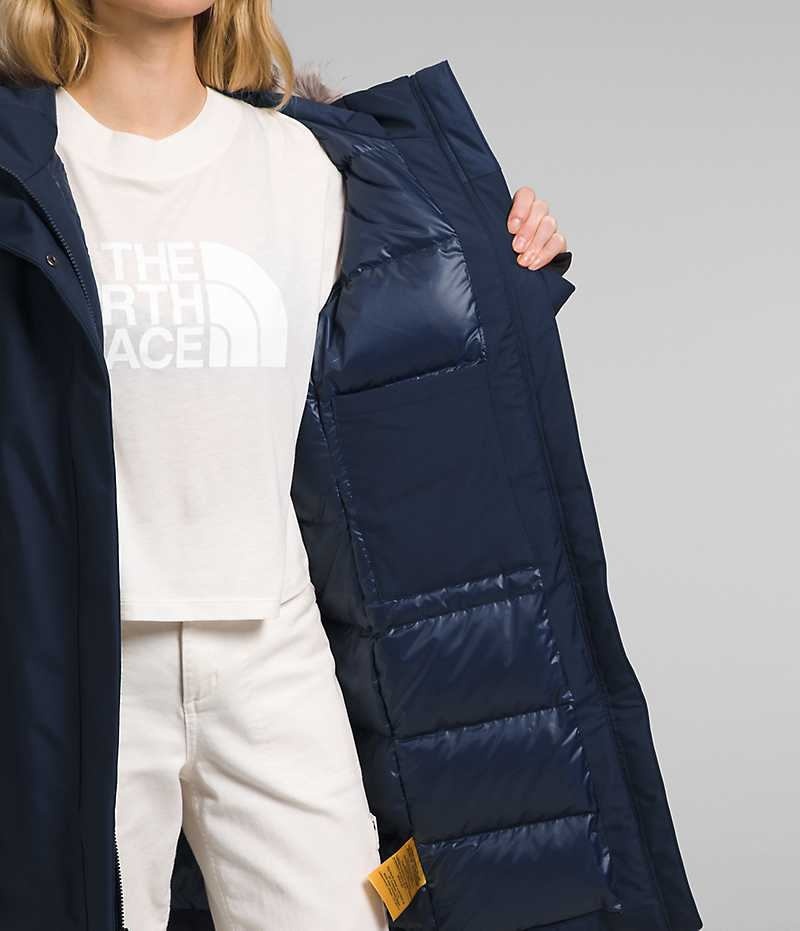 The North Face Arctic Parka Dame Marineblå | NORGE XCTWIA