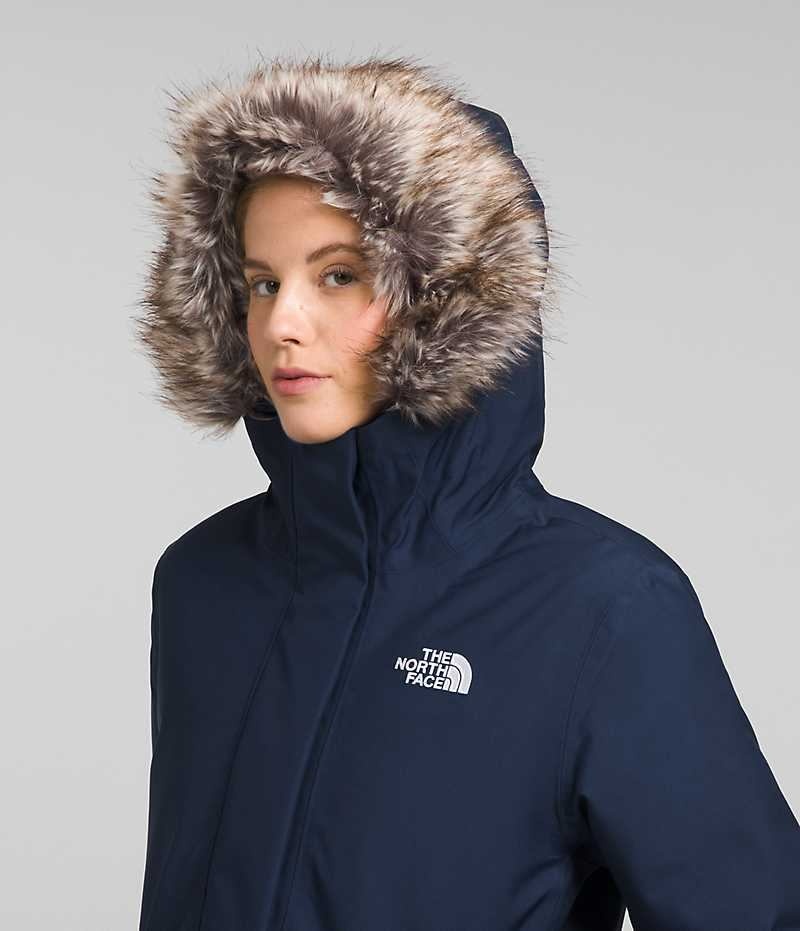 The North Face Arctic Parka Dame Marineblå | NORGE XCTWIA