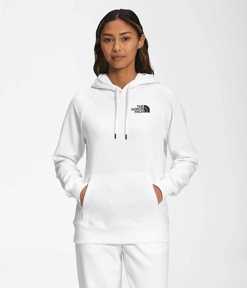 The North Face Box NSE Pullover Hettegenser Dame Hvite | NORGE FXUGQW