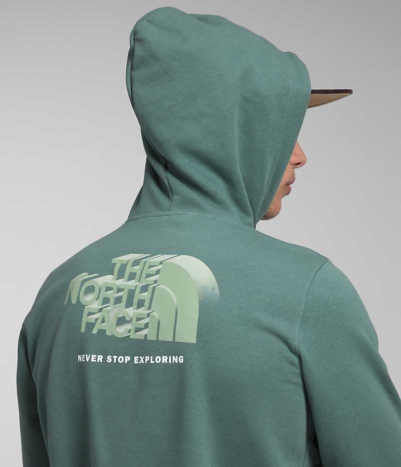 The North Face Box NSE Pullover Hettegenser Herre Grønn | NORGE JWTZOQ