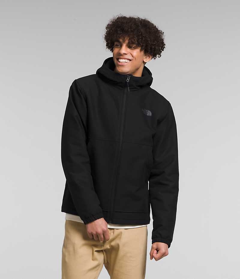 The North Face Camden Thermal Hoodie Softshell Jakke Herre Svarte | OSLO NKUYRF