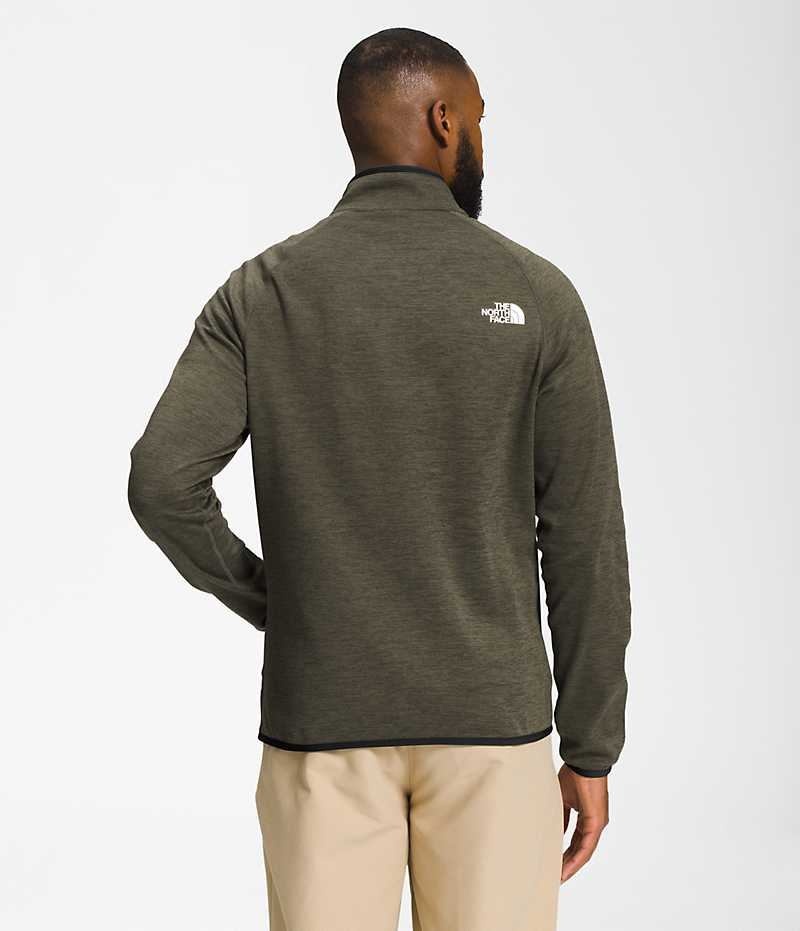 The North Face Canyonlands Full-Zip Fleecejakker Herre Olivengrønne | OSLO YQZORC