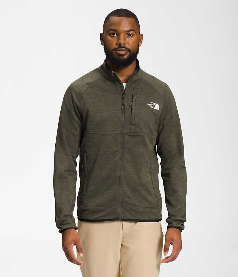 The North Face Canyonlands Full-Zip Fleecejakker Herre Olivengrønne | OSLO YQZORC