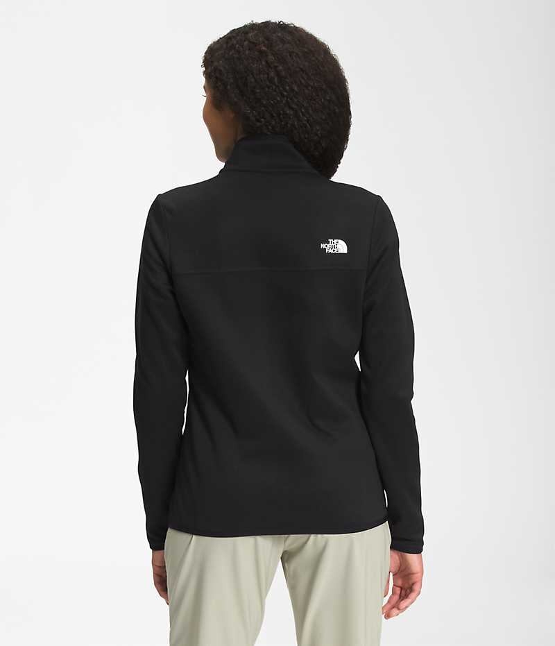 The North Face Canyonlands Full-Zip Fleecejakker Dame Svarte | OSLO OWBAHR