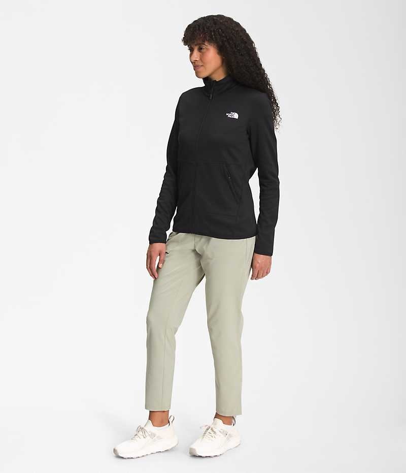 The North Face Canyonlands Full-Zip Fleecejakker Dame Svarte | OSLO OWBAHR