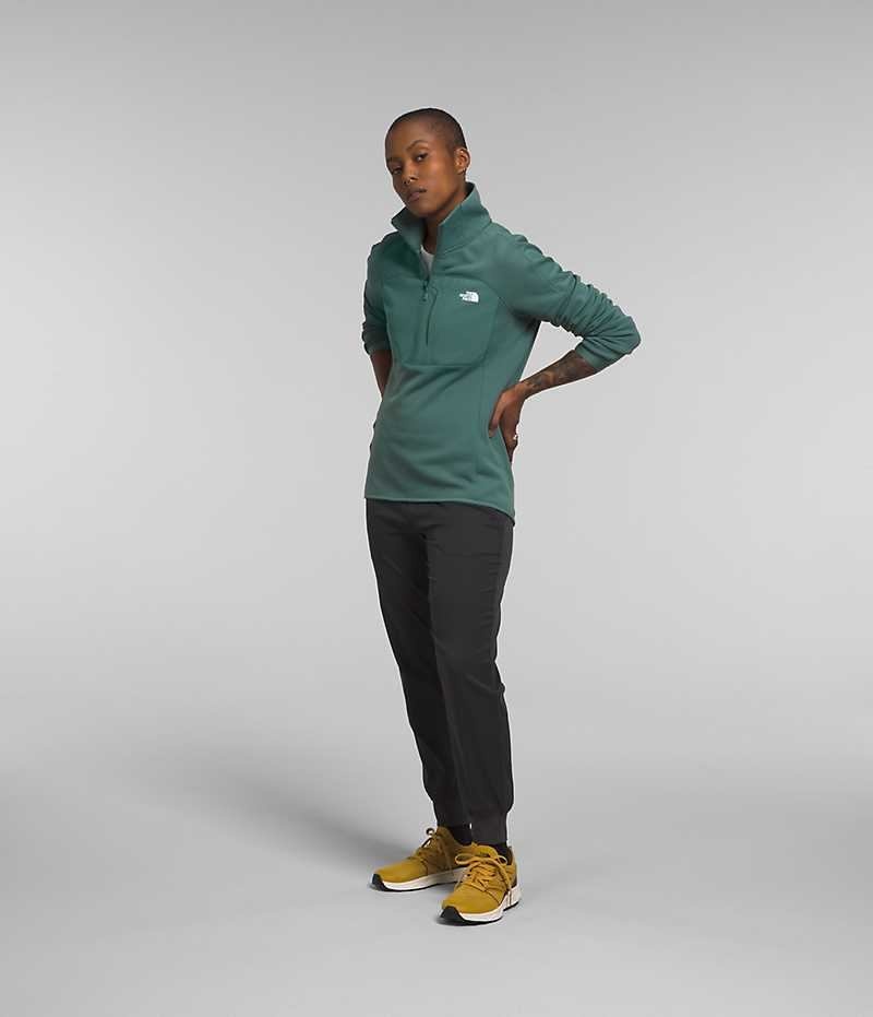 The North Face Canyonlands High Altitude ½-Zip Sweatshirt Dame Grønn | NORGE LCASGR