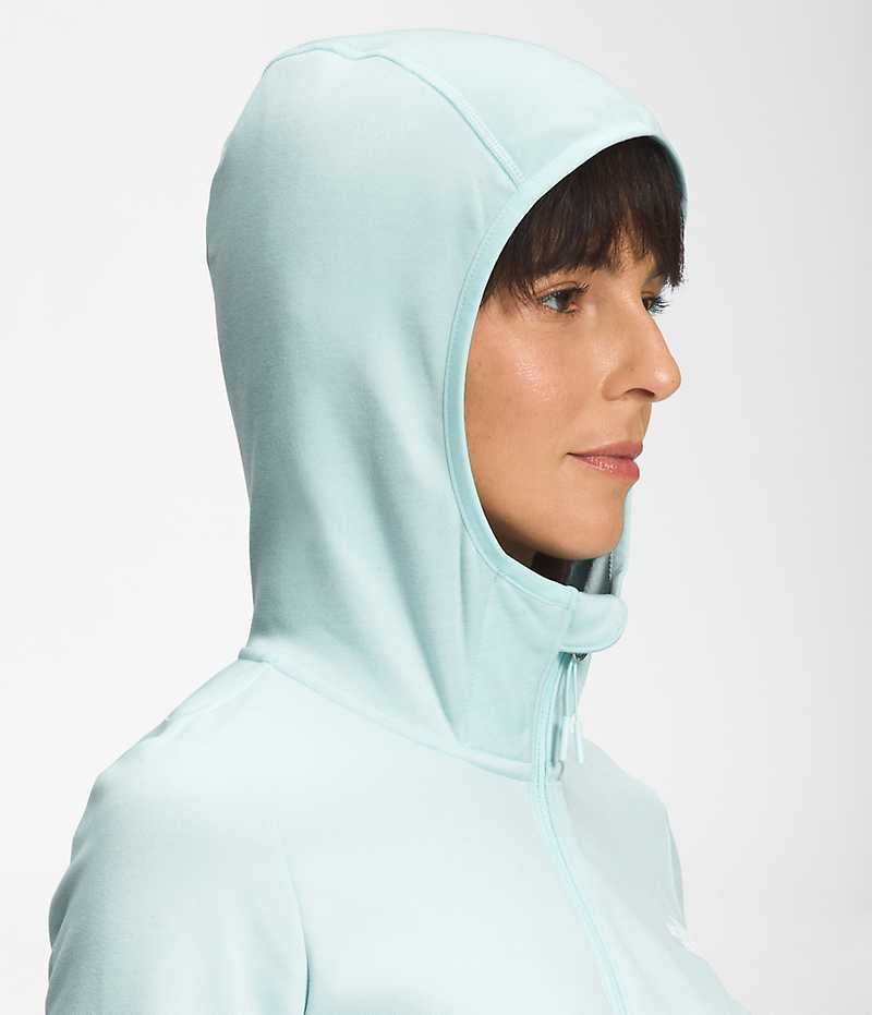 The North Face Canyonlands Hoodie Fleecejakker Dame Lyse Blå | NORGE PRDFSA