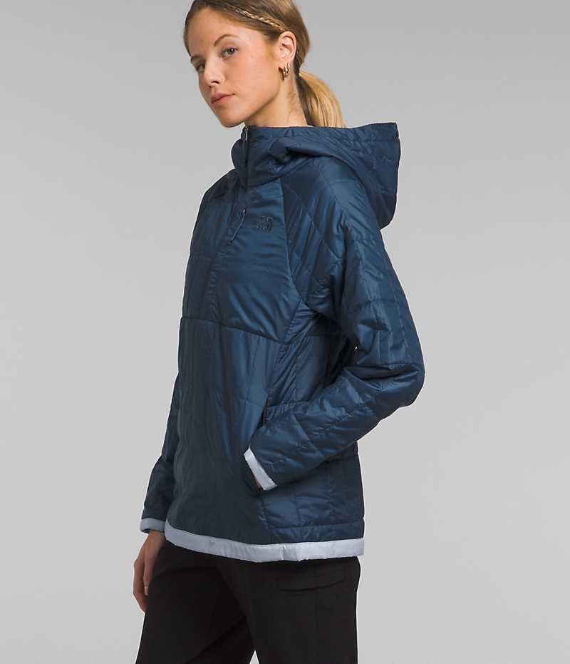 The North Face Circaloft ¼-Zip Pullover Dunjakke Dame Blå | OSLO JWPORD