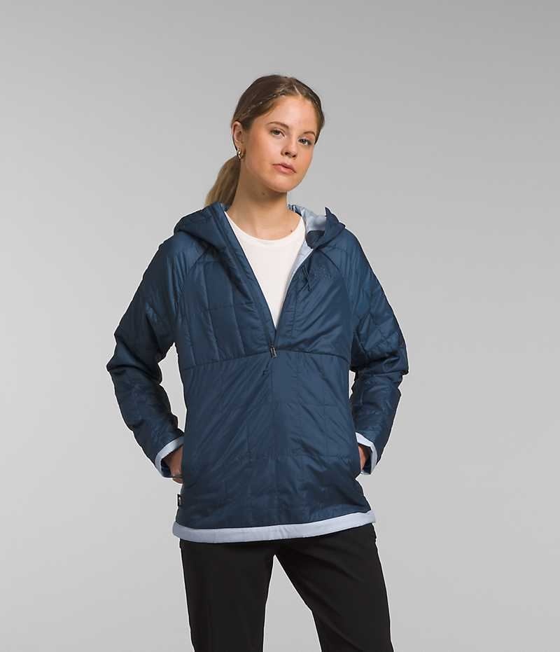 The North Face Circaloft ¼-Zip Pullover Dunjakke Dame Blå | OSLO JWPORD