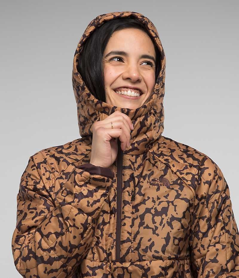 The North Face Circaloft ¼-Zip Pullover Dunjakke Dame Brune | NORGE LGIWJB