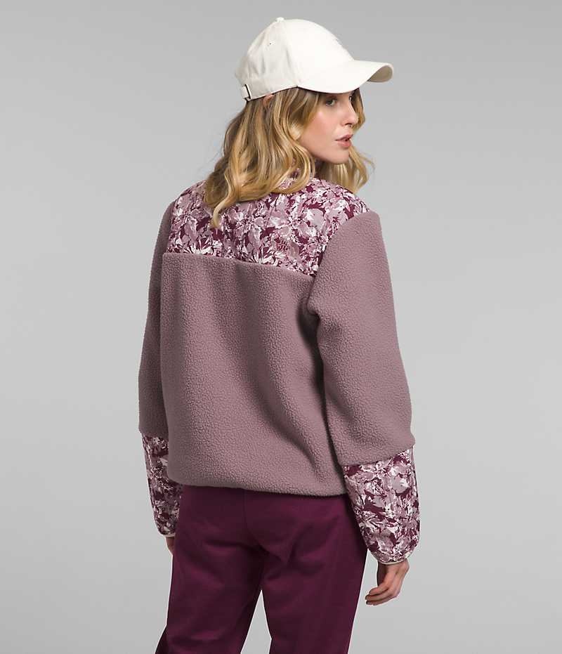 The North Face Cragmont Fleece ¼-Snap Pullover Dame Fuchsia | OSLO PXSHYJ