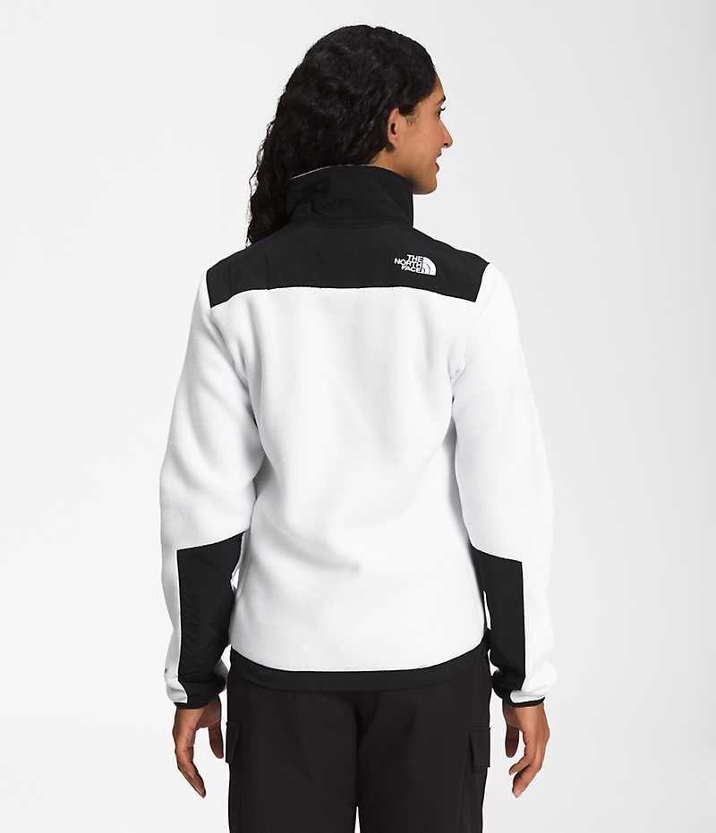 The North Face Denali Fleecejakker Dame Hvite Svarte | OSLO XHVIWL