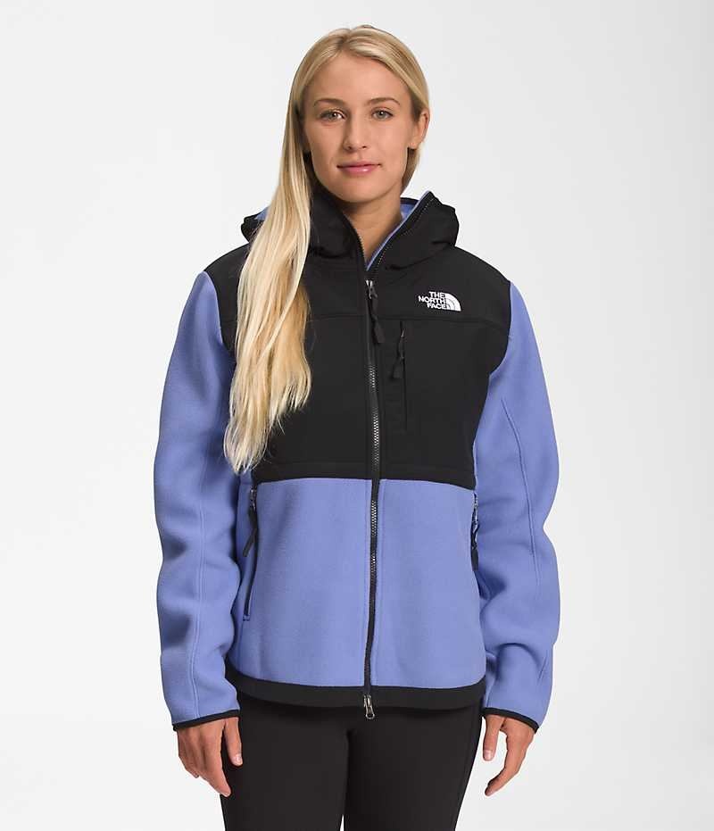 The North Face Denali Hoodie Fleecejakker Dame Svarte Blå | OSLO UBOTZH