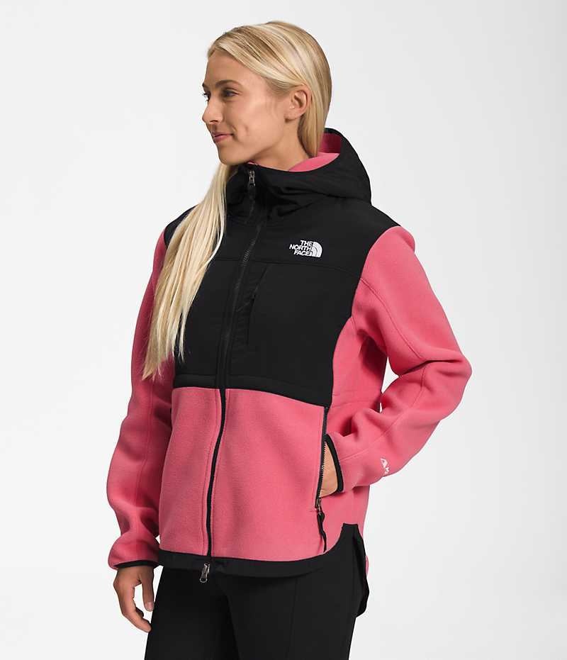 The North Face Denali Hoodie Fleecejakker Dame Rosa | NORGE UNKGJI