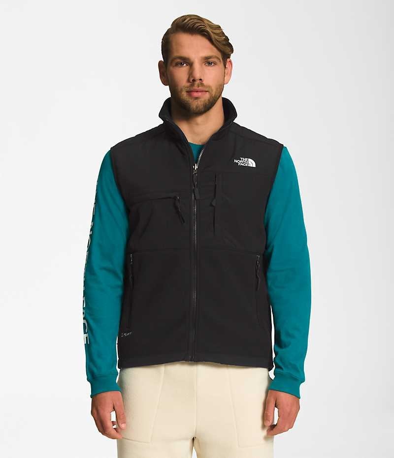 The North Face Denali Vest Herre Svarte | NORGE DEKAML