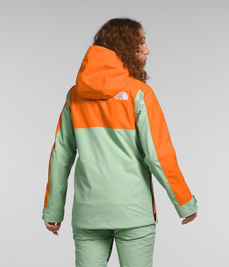 The North Face Driftview Anorak Isolerte Jakker Dame Mint Oransje | NORGE JGYTIQ