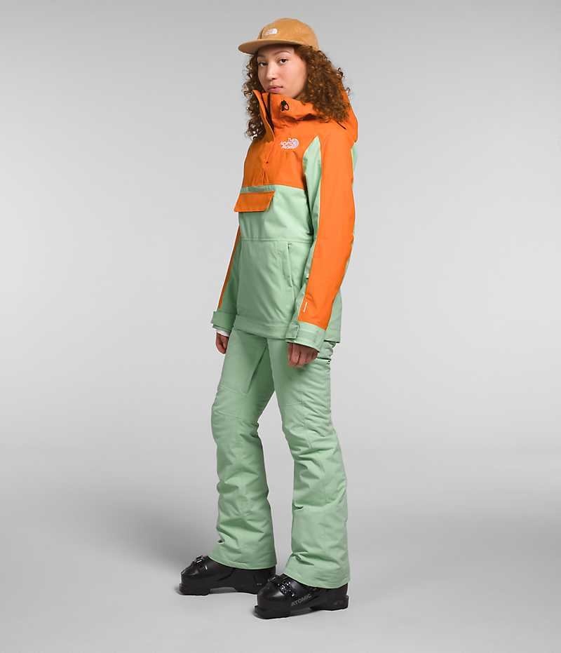 The North Face Driftview Anorak Isolerte Jakker Dame Mint Oransje | NORGE JGYTIQ