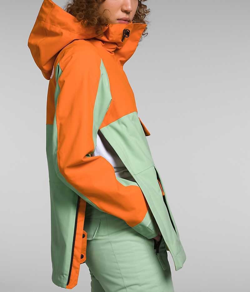 The North Face Driftview Anorak Isolerte Jakker Dame Mint Oransje | NORGE JGYTIQ