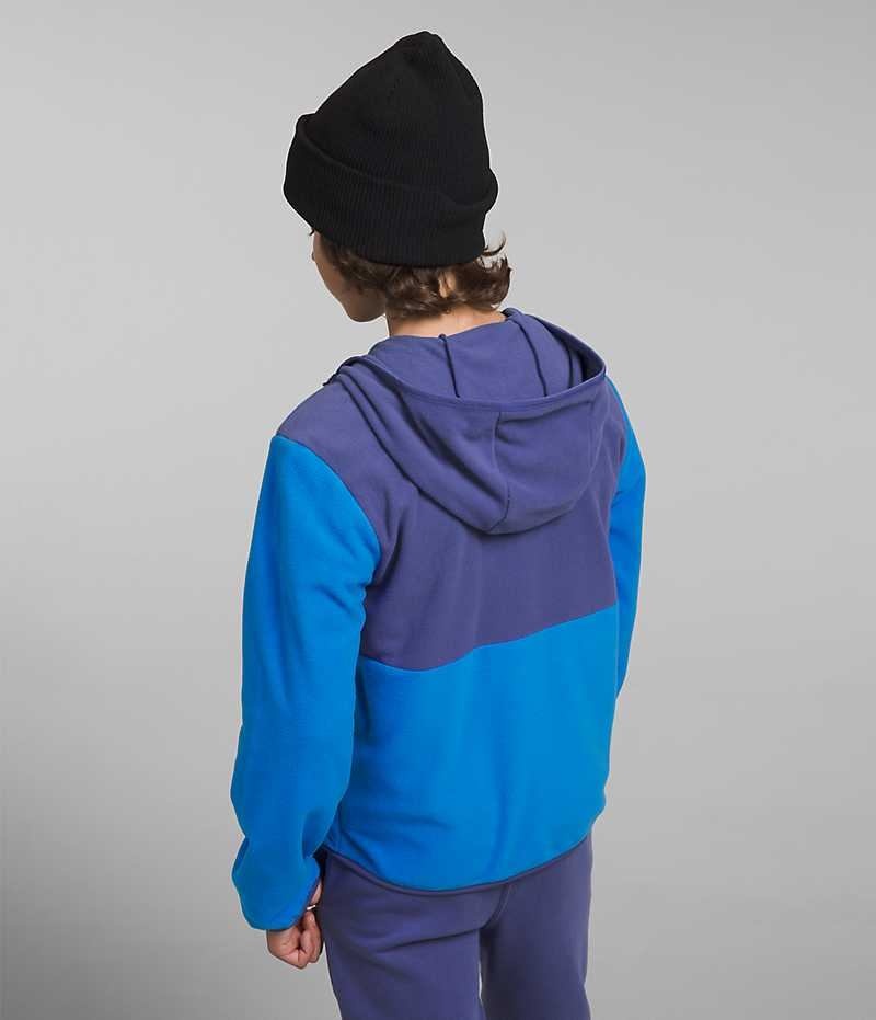 The North Face Glacier Full-Zip Hette Fleecejakker Gutt Blå | OSLO JLHSKG