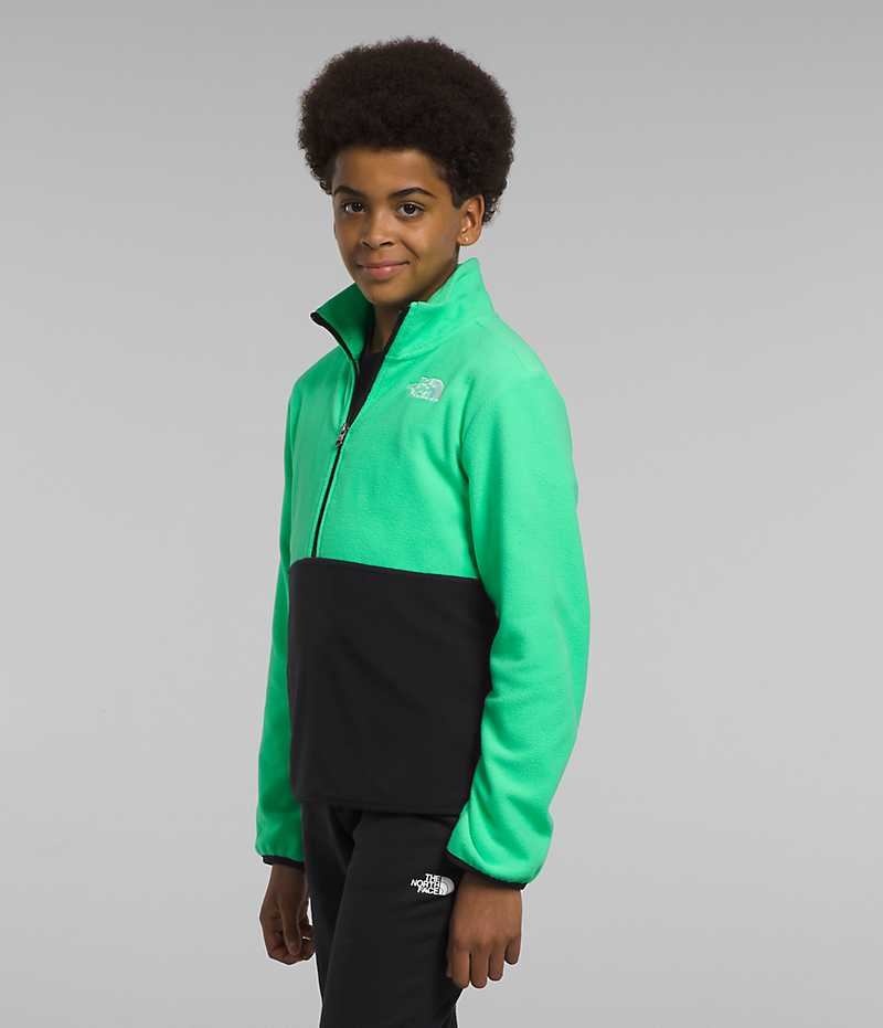 The North Face Glacier ¼-Zip Pullover Gutt Grønn | NORGE LWTRHP