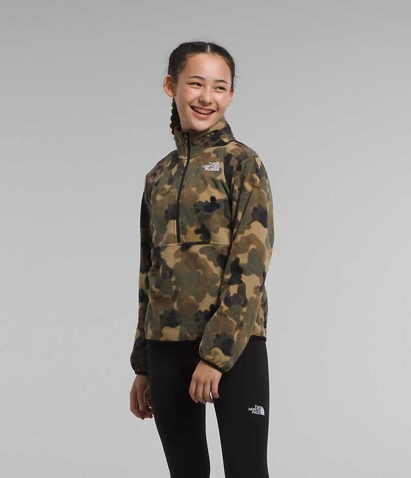 The North Face Glacier ¼-Zip Pullover Jente Camouflage | NORGE SCTBDR