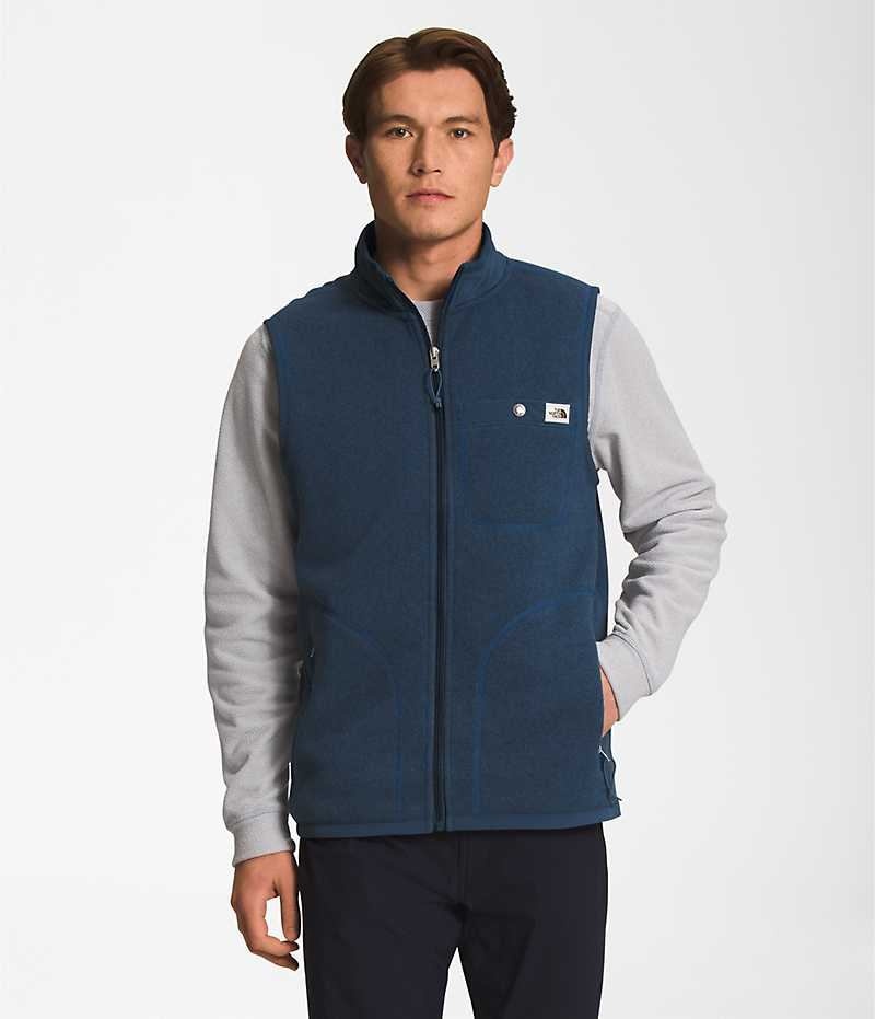 The North Face Gordon Lyons Full-Zip Vest Herre Blå | NORGE UEXLQY