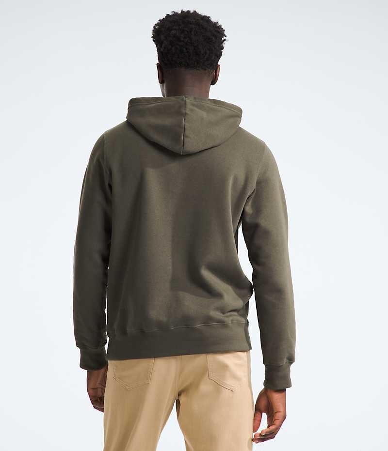 The North Face Half Dome Pullover Hettegenser Herre Olivengrønne | NORGE YXPSOZ