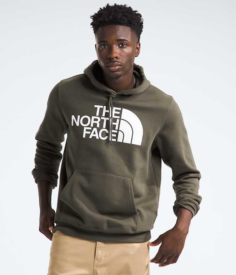 The North Face Half Dome Pullover Hettegenser Herre Olivengrønne | NORGE YXPSOZ