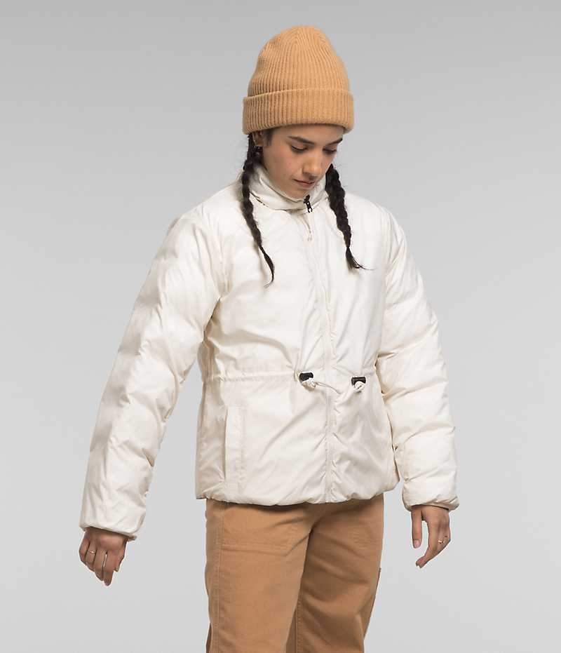 The North Face Lhotse Reversible Dunjakke Dame Hvite | NORGE WBGNSZ