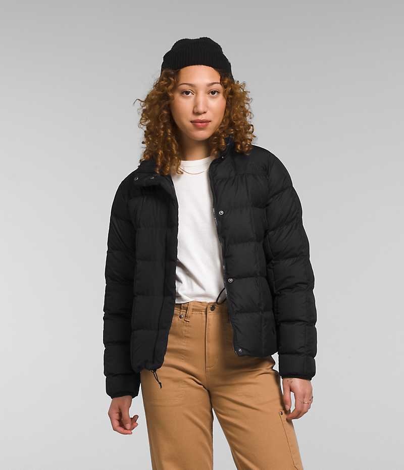 The North Face Lhotse Reversible Dunjakke Dame Svarte | OSLO YXFBWT