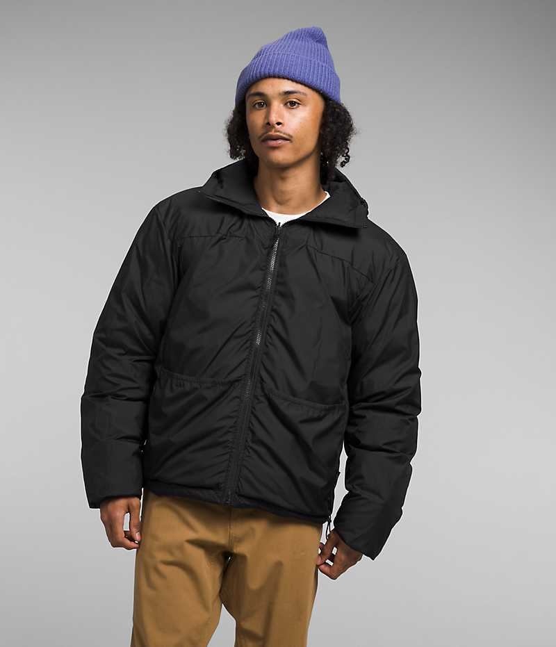 The North Face Lhotse Reversible Hoodie Dunjakke Herre Svarte | NORGE CMKHUF