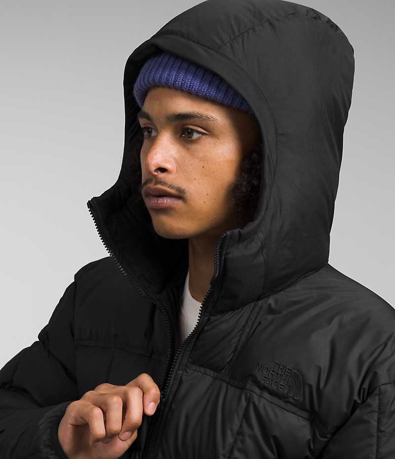 The North Face Lhotse Reversible Hoodie Dunjakke Herre Svarte | NORGE CMKHUF