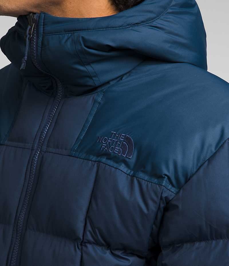 The North Face Lhotse Reversible Hoodie Dunjakke Herre Marineblå | OSLO FQTCNE