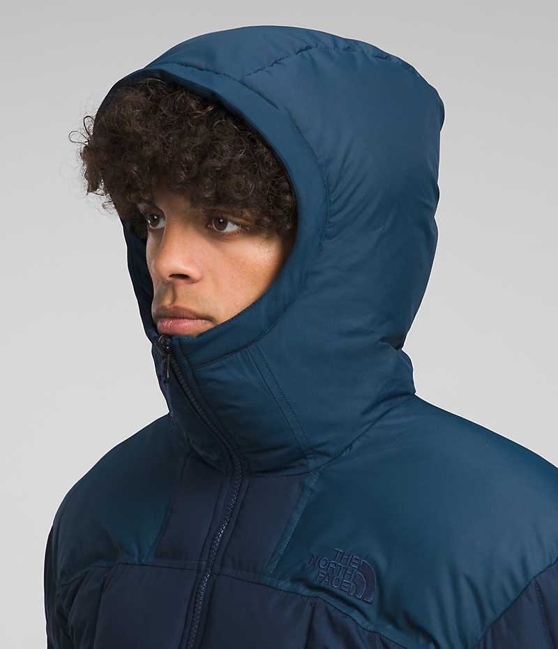 The North Face Lhotse Reversible Hoodie Dunjakke Herre Marineblå | OSLO FQTCNE