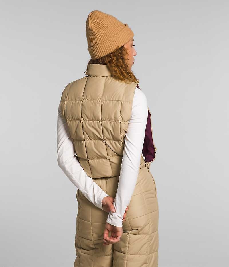 The North Face Lhotse Reversible Vest Dame Khaki | NORGE USORLT