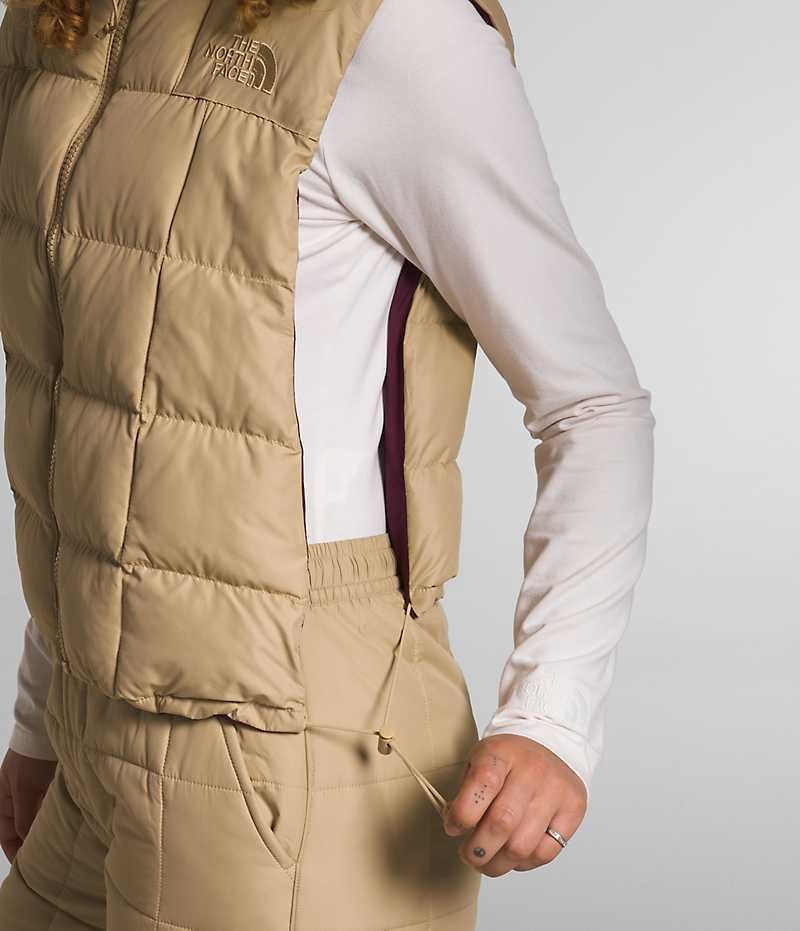 The North Face Lhotse Reversible Vest Dame Khaki | NORGE USORLT